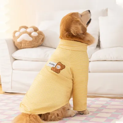 Autumn And Winter Big Dog Clothing, Golden Retriever Border Collie Quick Warm Two-legged Thin Fleece, Medium And Large Dog Base Shirt, Pet Clothing