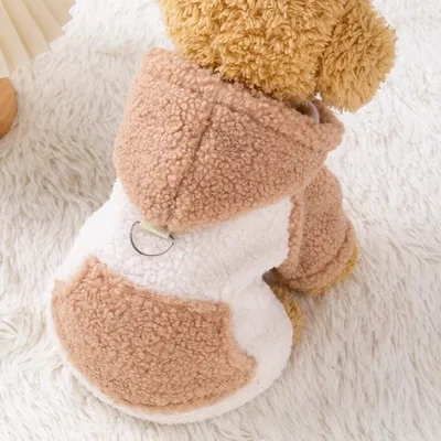 Thickened Warm Pet Hooded Cotton-padded Coat
