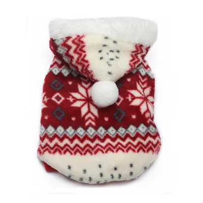 Dog two-tone snowflake coat