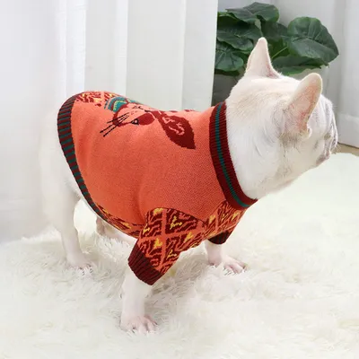 Button Cartoon Jarre Aero Bull Autumn Sweater New Autumn And Winter Dog Clothes