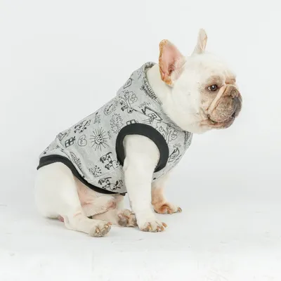 Cartoon Hooded Short-sleeved Sweater Casual Cartoon Vest