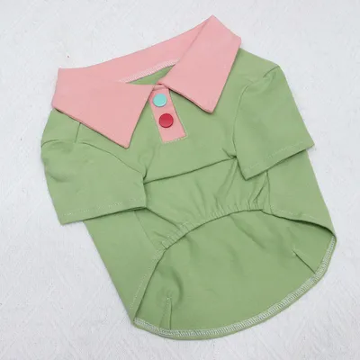 Contrasting Color Short Body Bulldog Dog Clothes