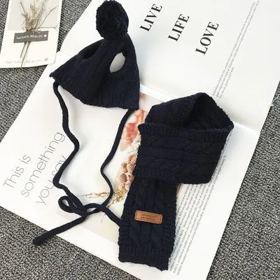 Dog Hat Scarf Autumn And Winter Models