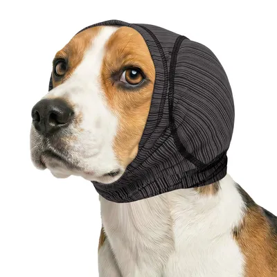 Soft Dog Ear Cover For Loud Noises,Thunderstorm&Fireworks-Dog Ear Wrap Hematoma For Ears Surgery Recovery Prevent Shaking, Scratching-Dogs Head Cover For Bathing, Grooming, Rainy Walks,Swimming