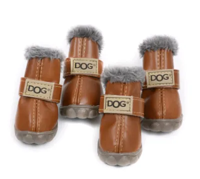 Dog Thick Snow Boots Keep Warm Teddy Autumn And Winter VIP Shoes