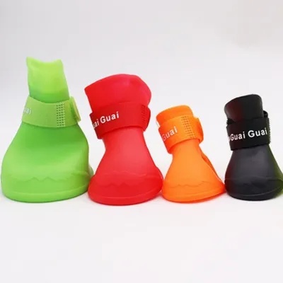 Creative Anti Slip Soft Soled Pet Rain Shoes