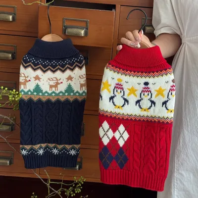 Christmas Pet Dog And Cat Sweaters