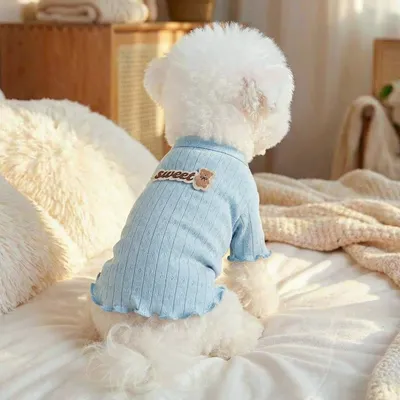 Comfortable Knitted Bear Sweater For Small Dogs