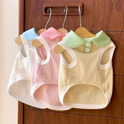 Cat Teddy Thin-Style Striped Summer Clothes