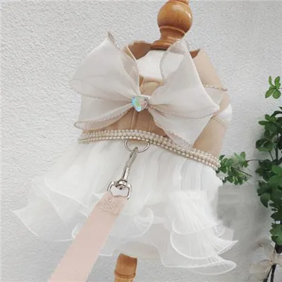 Cat Dog Vest Hand Holding Rope Dress