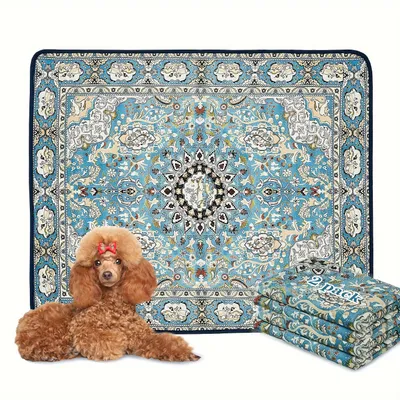Bohemian Style Pet Mat Stain Resistant Easy To Care Urine Pad