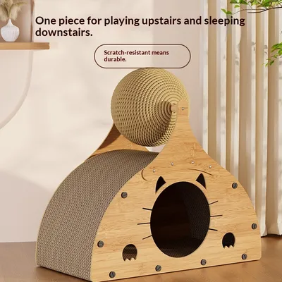 All-in-One Vertical All-Season Cat Scratching Post