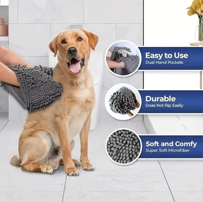 Ultra-thin Water-Absorbent Towel For Cats And Pets