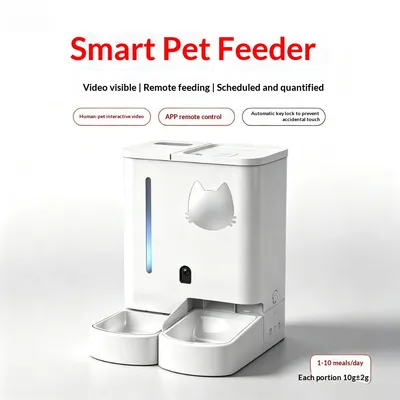 Smart Pet Food Dispenser For Cats And Dogs With Remote Control