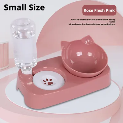 Cat Bowl Dog Bowl-Small-Rose Powder-1 *[Patent]