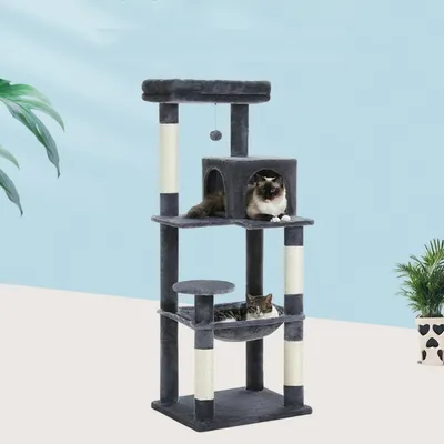 Cat Climbing Frame Cat Nest Integrated Non-covering Plus-sized Cat Hammock Four Seasons Universal Stable And Durable