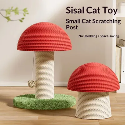 Red Mushroom Cat Scratching Post Cat Toy