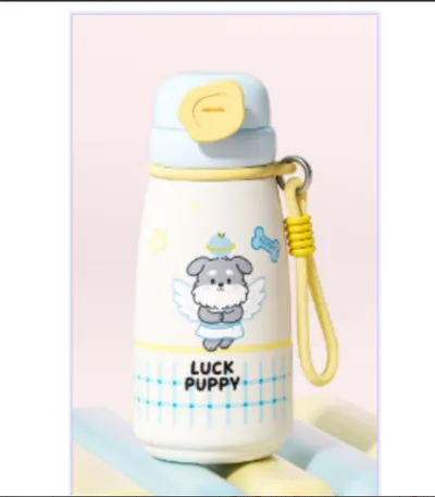 Thermos Cup-Apple Dog-Blue-720ml-1 piece