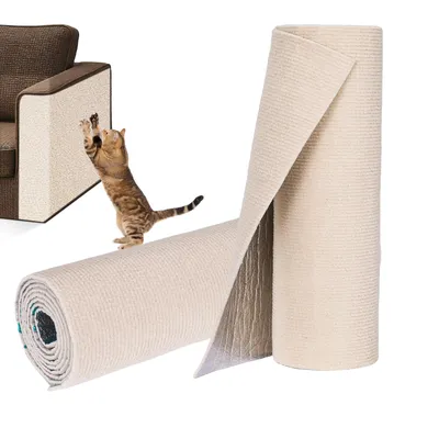 Cat Scratch Furniture Protector, DIY Cat Scratching Mat For Couch, Sofa, Wall,Cat Post,Cat Tree Durable Furniture Guards Couch Scratcher From Cats Claws Scratching For Indoor