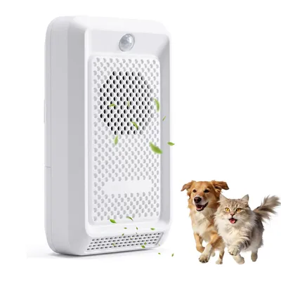 Cat Litter Deodorizer - White ABS Rechargeable Pet Odor Eliminator With 30dB Quiet Internal Circulation And Advanced Pod - For Smart Kitty Boxes In Homes Closets And Bathrooms