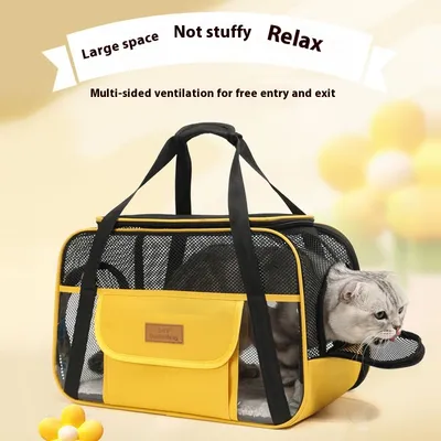 Breathable Oxford Cloth One-shoulder Dog Bag Portable Cat Bag