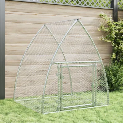   Rabbit Hutch Silver 100x Galvanized   Rabbit Hutch Silver