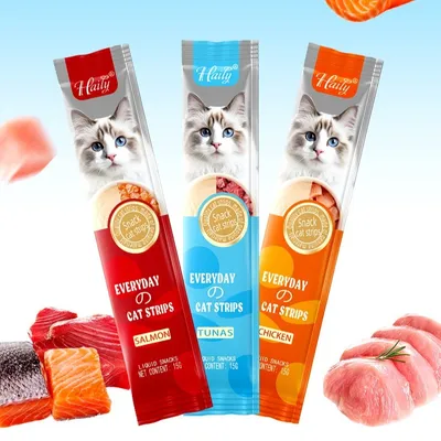 Cat Snacks Chicken Salmon Tuna Puree Nutrition Bar