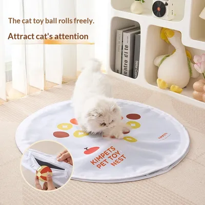 Electric Cat Toy Ball With Hunting Cover For Pets