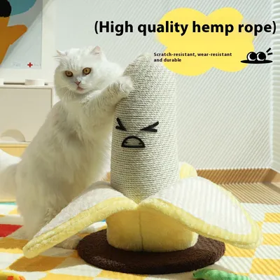 Banana Sisal Scratching Pole Vertical