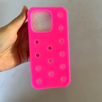 Suitable For 11 16Plus Hole DIY Shoe Buckle Pattern Silicone Phone Case