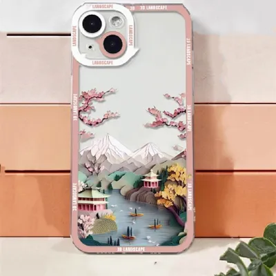 3D Visual Landscape Silicone Anti Drop Phone Case