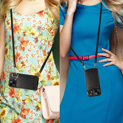 16promax Mobile Phone Leather Case Crossbody Organ