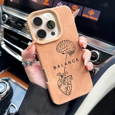 Heart Sketch Printed Fleece Phone Case