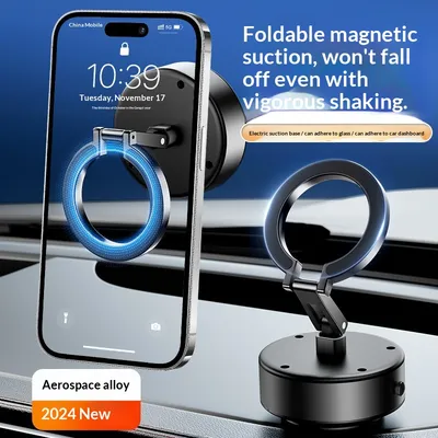 Cutting-edge Car-mounted Smartphone Navigation Holder With Suction Cup And Vacuum Magnetic Mount
