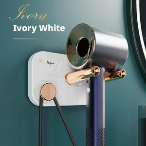 Light luxury hair dryer rack-white-1 piece