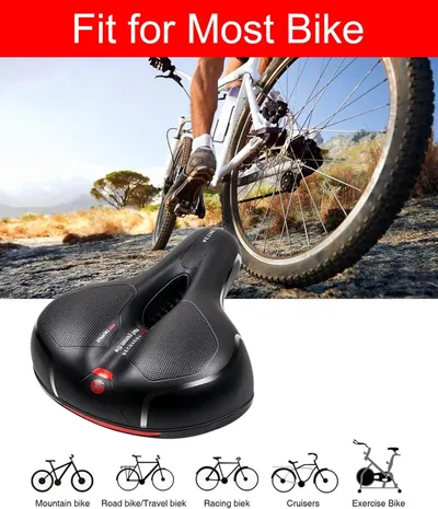 Super Soft Comfy Gel Big Bum Bike Saddle Seat Mountain  Sport Road Bicycle UK
