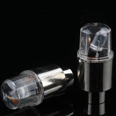 Bicycle Air Nozzle Lamp Round Head Photosensitive Vibration-sensing