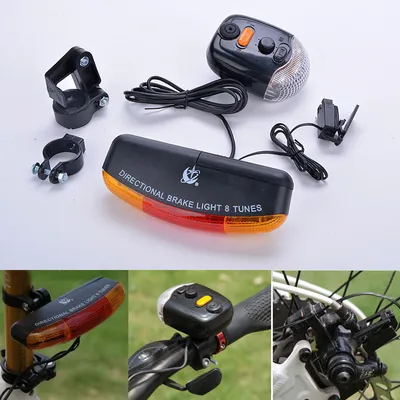 Bicycle Turn Signal Xc-408 Bicycle Warning Taillight Riding Eight Tone Electronic Horn