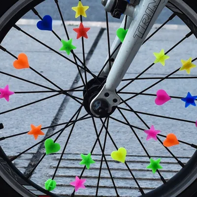 Bicycle Spoke Mixed Color Wheel Strip Colorful Beads Decoration