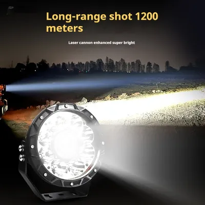 Car Spotlights High Beams Off Road Vehicle A Pillar Roof Mounted LED Laser Lights