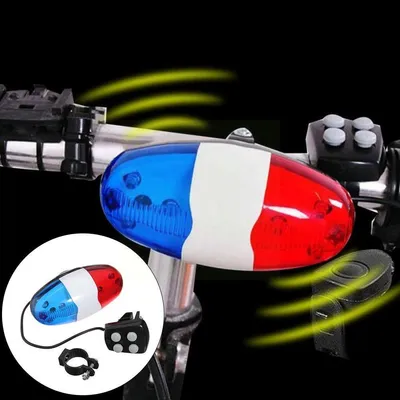 Bicycle Mountain Bike 4-Tone Electronic Horn Car Bell Equipment Accessories
