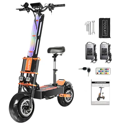 X8 Commuter Electric Scooter With 13-inch Wheels And 32 Mph Highway-Rated Tires