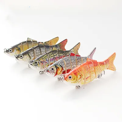 6 Sections Of Bionic Fake Bait 5 Sets Boxed