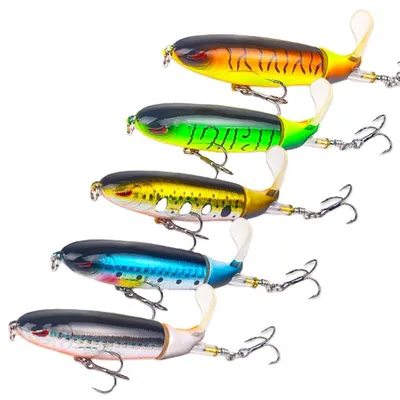 5-piece Set 13g 10cm Top Pencil Spinning Tail Hard Bait Freshwater Sea Bass Trout Lure