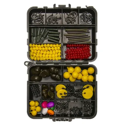 328pcs Carp Fishing Equipment Kit Carp Fishing Tackle Box Include Swivels Bait Float Fishing Needles Fishing Accessories