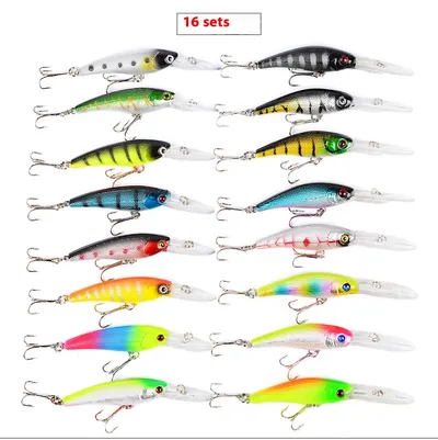 16pc Hybrid Mino Lure Lure Suit DWMI020