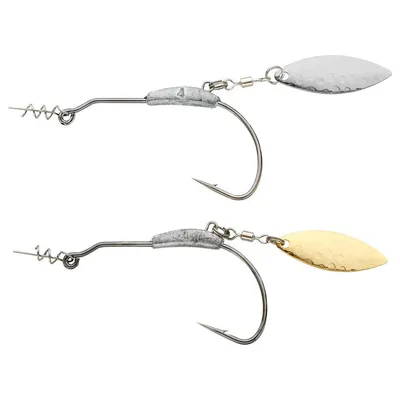 Nude-colored Leaded Crankbait With A Wide-bellied Crank Hook And A Metal Blade Lure