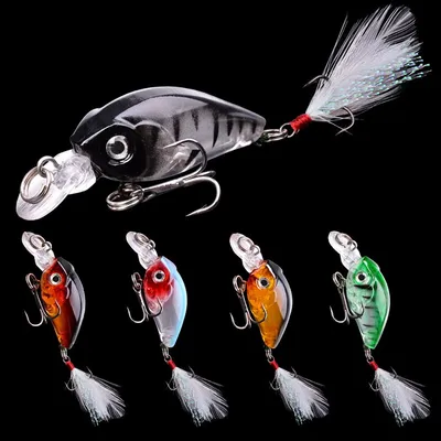 45cm Lure Rock Little Fat Man With Feathers