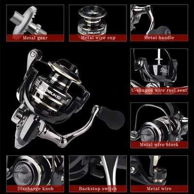 Fishing Wheel Metal Fishing Reel Bait Telescopic Fishing Rod Wheel