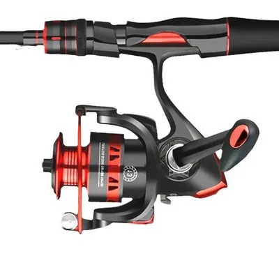 Single Rod Reel Handle Spinning Fishing Rod With A Straight Handle And A Baitcasting Reel
